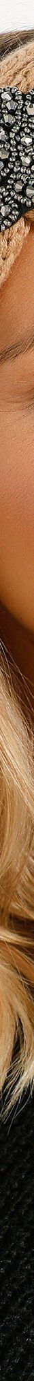 Headband en maille avec bijou (beige) Headband en maille avec bijou (beige)